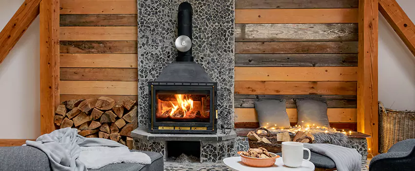 Thelin Hearth Products Direct Vent Gas Stove Fireplace Inspection in Kings Park, New York